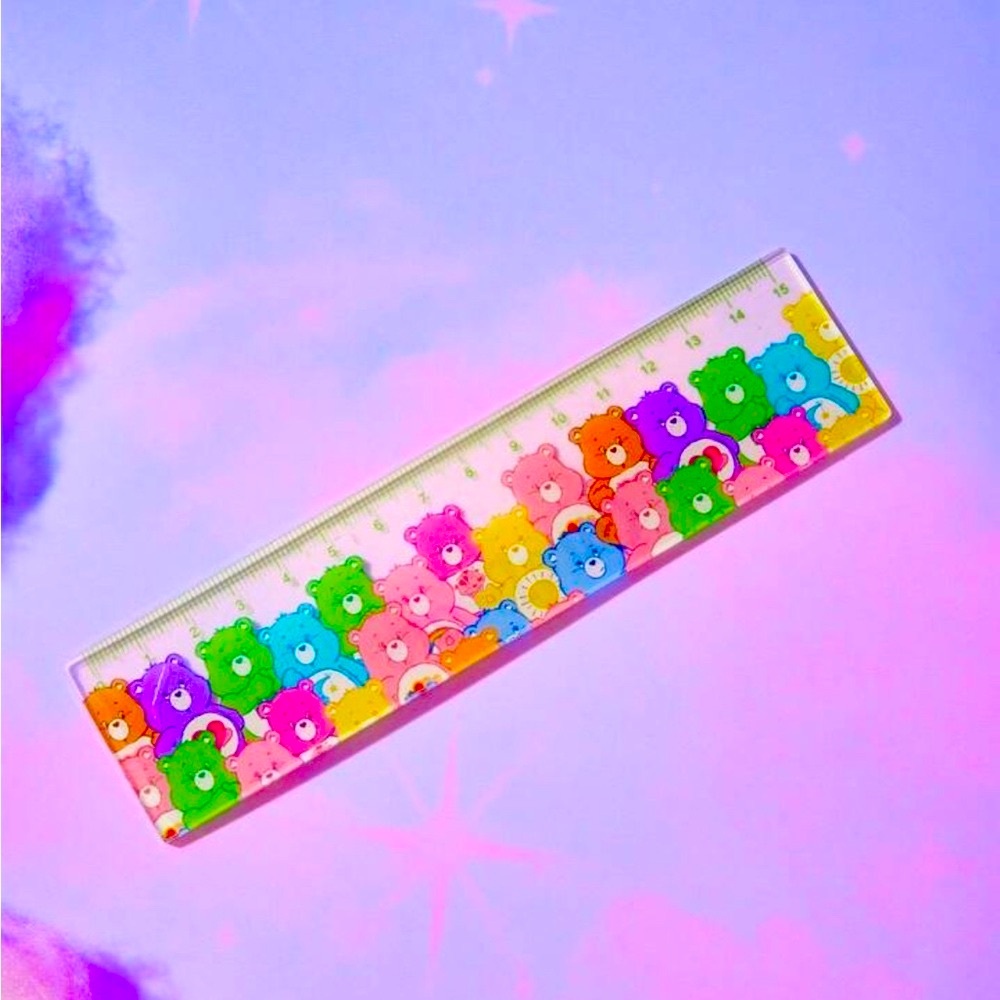 Y2K Care Bear Acrylic Ruler